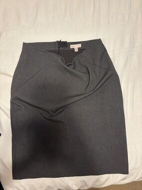 Lila Rose Dark Gray Textured Pencil Skirt